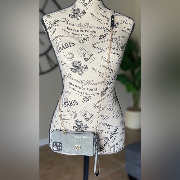 iPhone Case Crossbody Leather Cases w/ Wallet and Detachable Wristlet & Lanyard - Picture 11 of 11